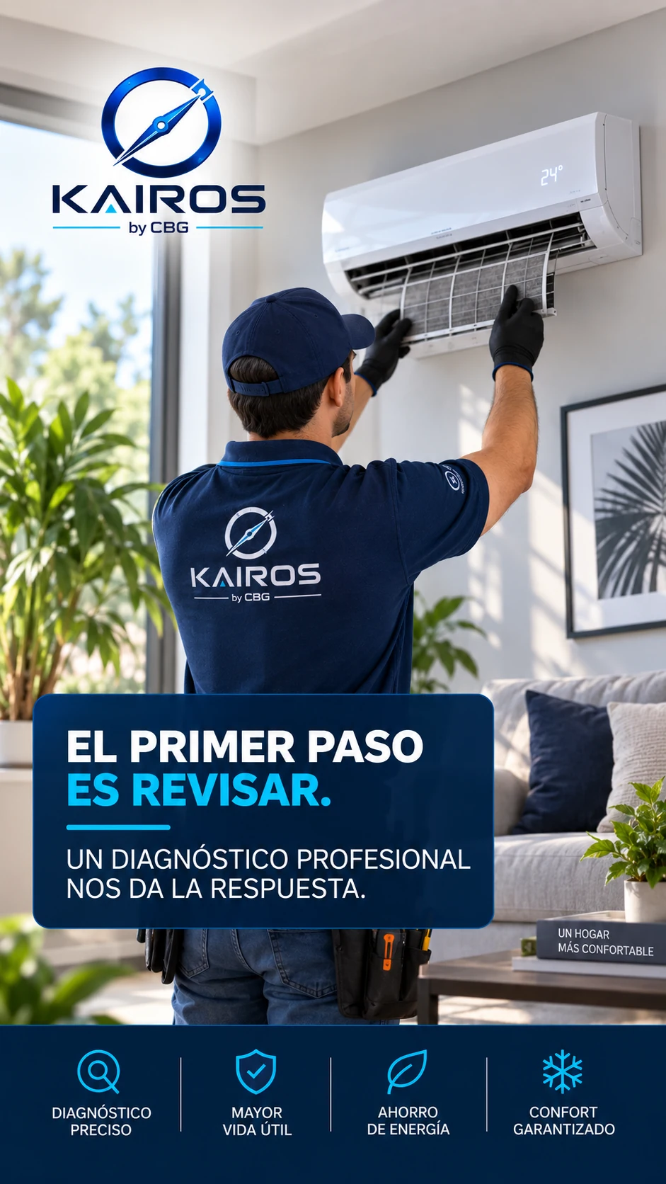 Pieza original KAIROS: Revisión de aire acondicionado